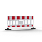 Schake EURO3 | panel fence with feet | type ULTRA | film RA1/A, red / white